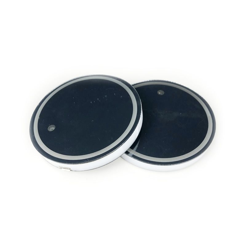 Automotive LED Luminous Water Mat Pattern Can Be Modified With Acrylic Car Cup Slot Ambient Light 68MM Diameter Seven_autovado.com