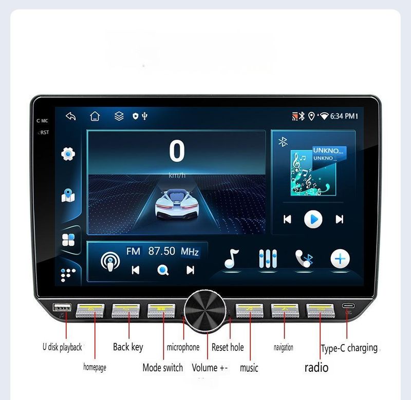 10.1" 8-Core 4G Android Car Stereo With Wireless CarPlay - HD Touchscreen GPS Navigation System & Backup Camera, Bluetooth 5.0 Support Android Auto_autovado.com
