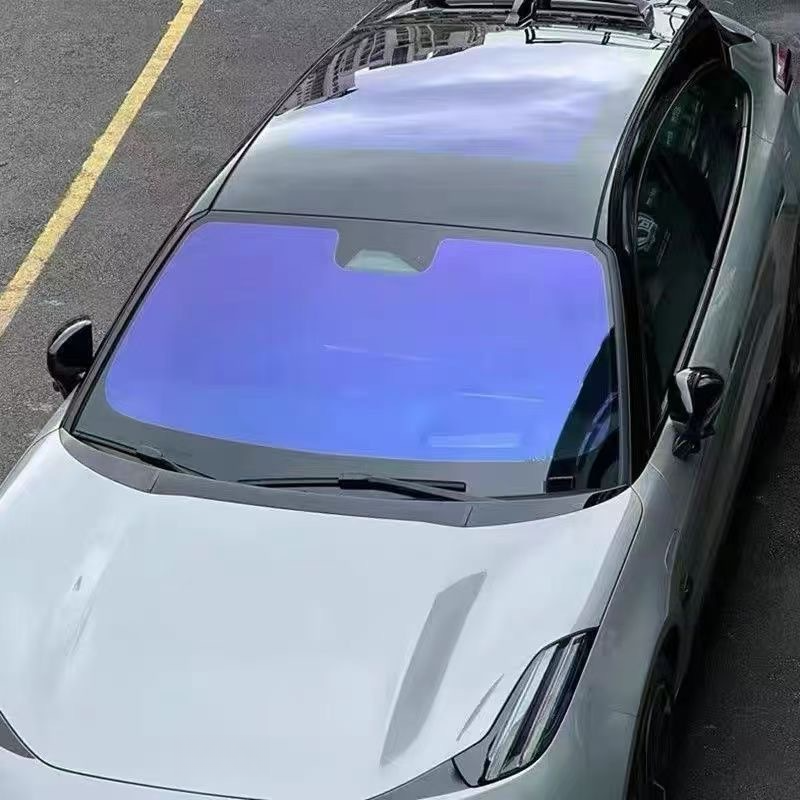 Rose Ghost Red Colorful High Insulation Solar Explosion-proof Sunscreen Up To 99% Car Nano Film_autovado.com