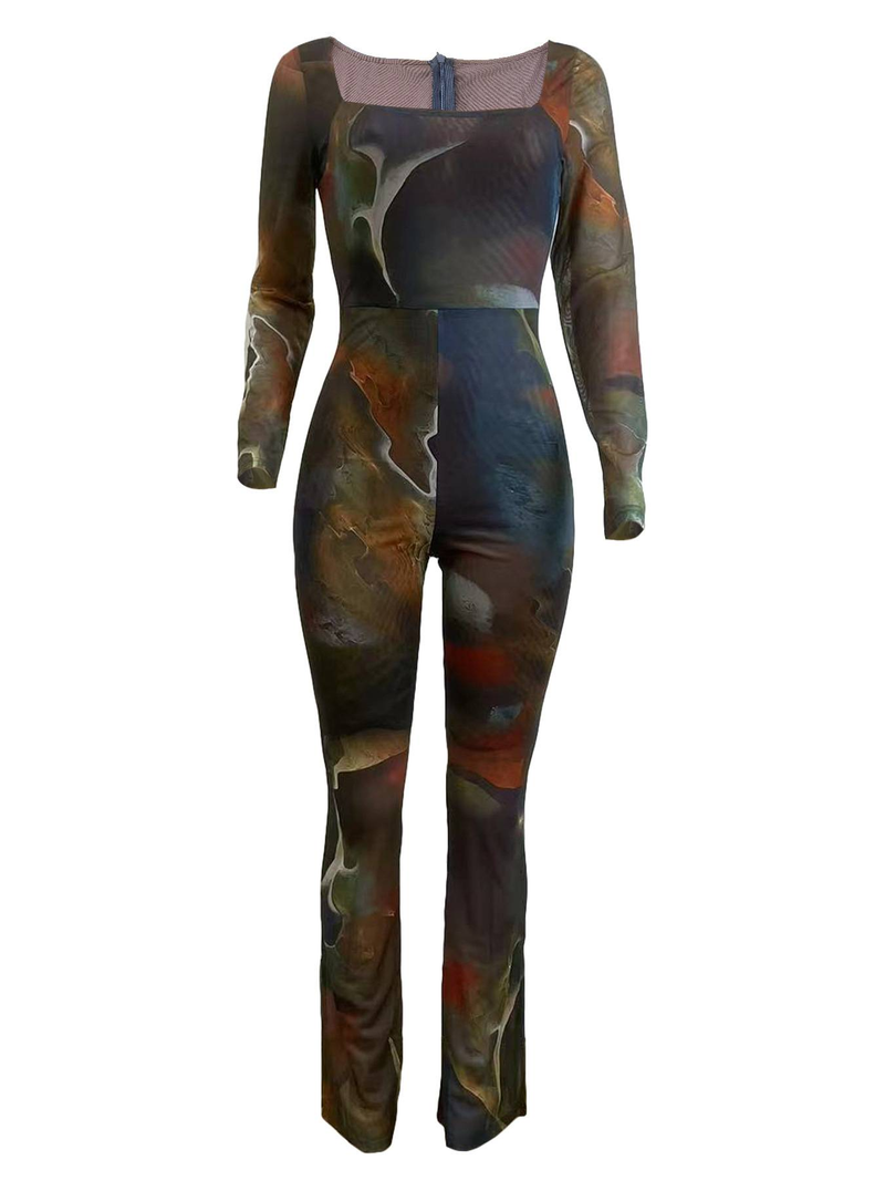 New four-season wearable sexy long-style mesh jumpsuit_autovado.com