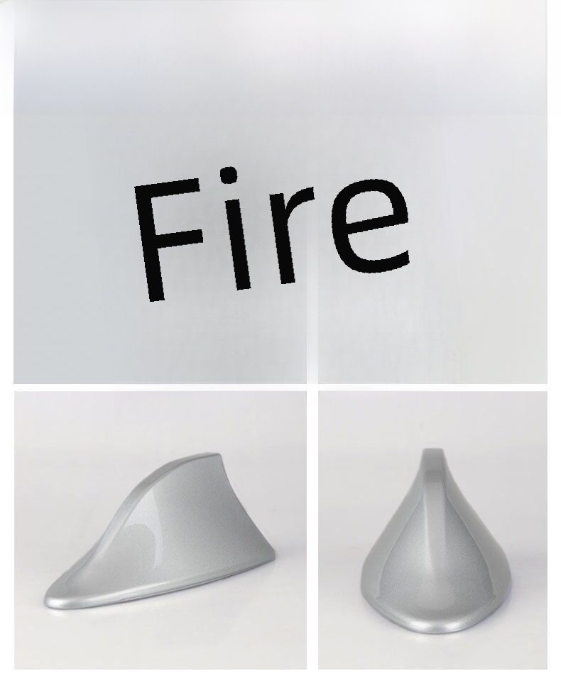 Car decoration shark-fin antenna with signal radio roof pasted tail fin modification free of drilling_autovado.com