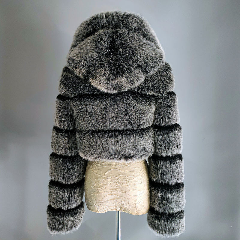 Women's Winter Thickened Artificial Fur Coat Short Jacket Fashion Large Size_autovado.com