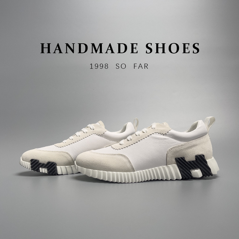 Prominent fashionable simple style men's European station high-end new sports shoes cowhide low-top casual shoes men's trendy shoes_autovado.com