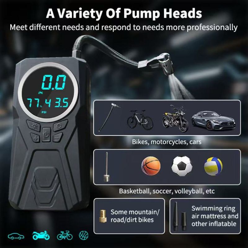 128800mAh 12V Jump Starter Portable Car Air Pump Battery Jumper Power Bank_autovado.com