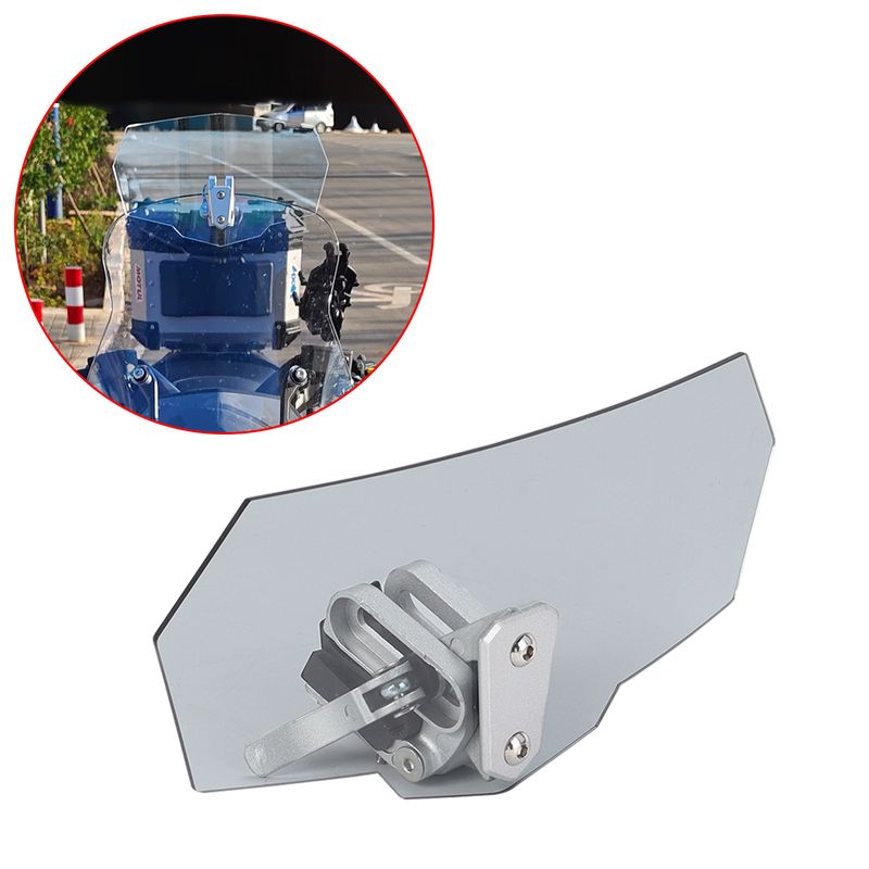 Motorcycle Modification Parts Heightened Suitable For Honda Kawasaki Adjustable Windscreen Windshield Installation_autovado.com