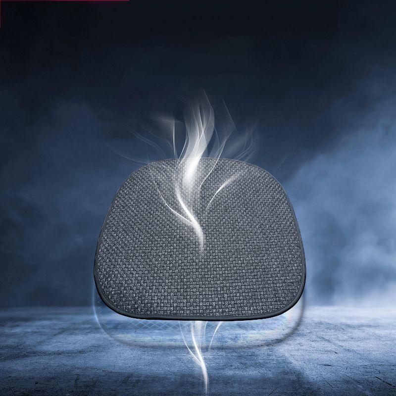 For Tesla Model Y/Model 3/2024 M3 Linen Cover Cushion Four Seasons Breathable And Comfortable Seat Car Interior_autovado.com