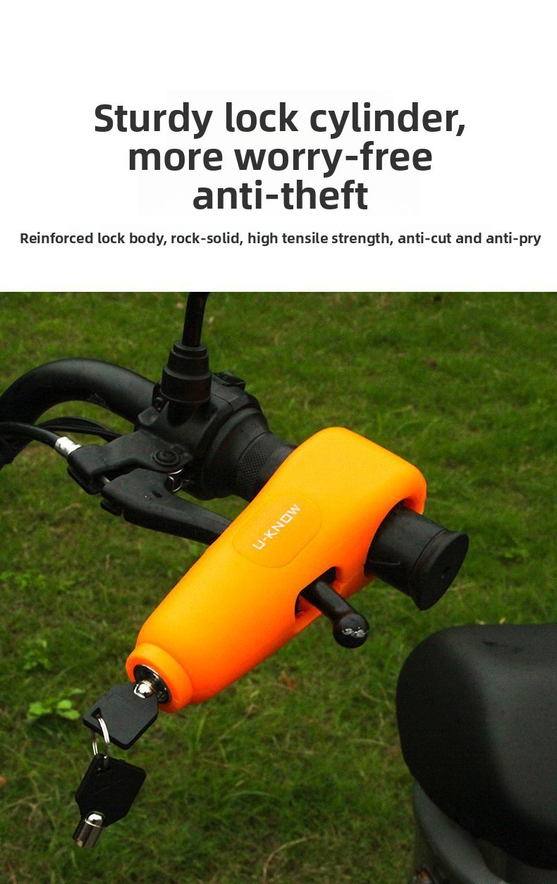 Electric Bike Front Brake Anti-Theft Alarm Motorcycle Fixed Portable Throttle Handlebar Lock Riding Gear_autovado.com