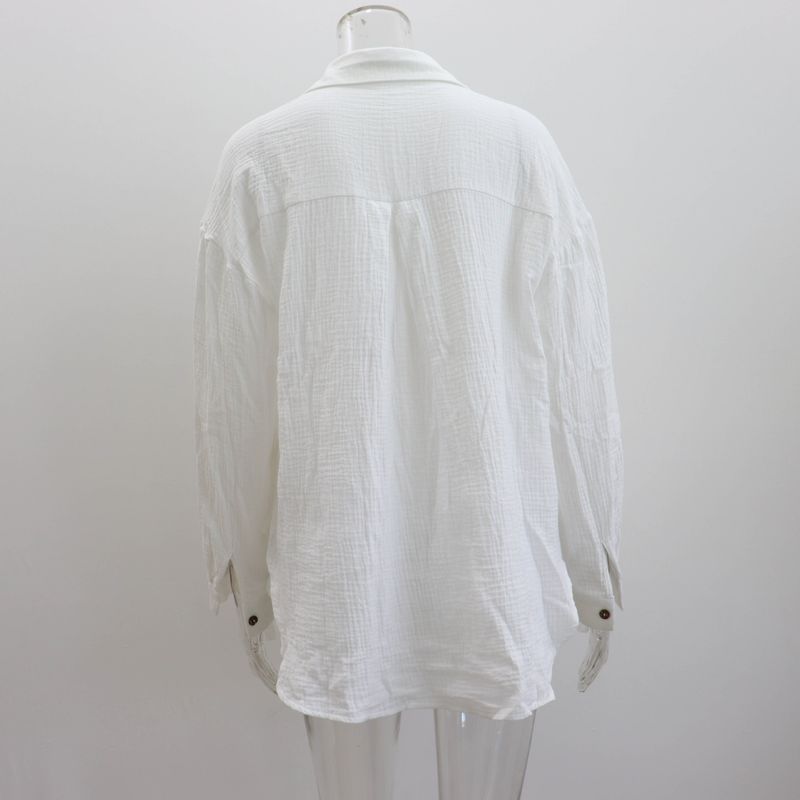 Women's Clothing new arrival lapel loose shirt high waist shorts two piece fashion casual suit_autovado.com