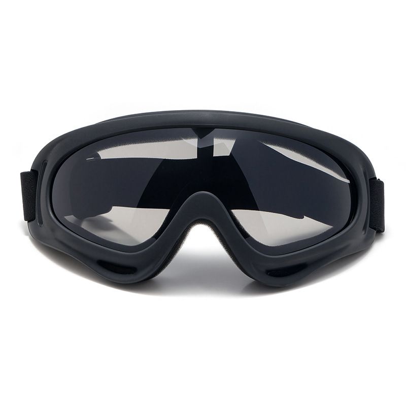 Unisex Anti-Dust Goggles For Cycling, Motorcycling & Outdoor Sports – Windproof, Interchangeable Lenses (Black Frame With Clear/Yellow/Smoke)_autovado.com