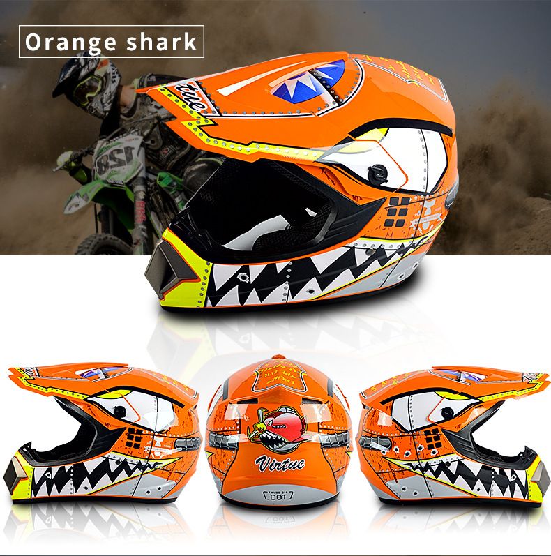 Electric beach Cross country helmet Mountain downhill cool full helmet kids teen kart helmet_autovado.com