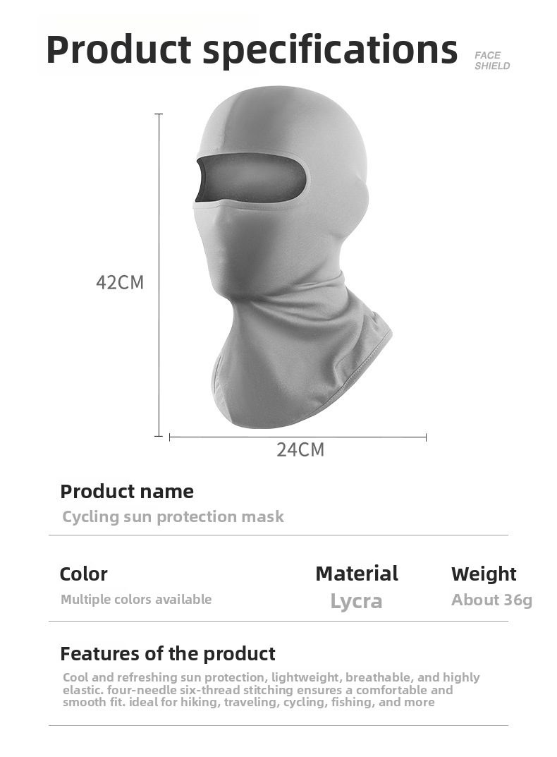 Outdoor Cycling Sun Protection Mask Bicycle Helmet Liner Windproof Sports Headscarf Head Cover Dustproof Hat For Men And_autovado.com