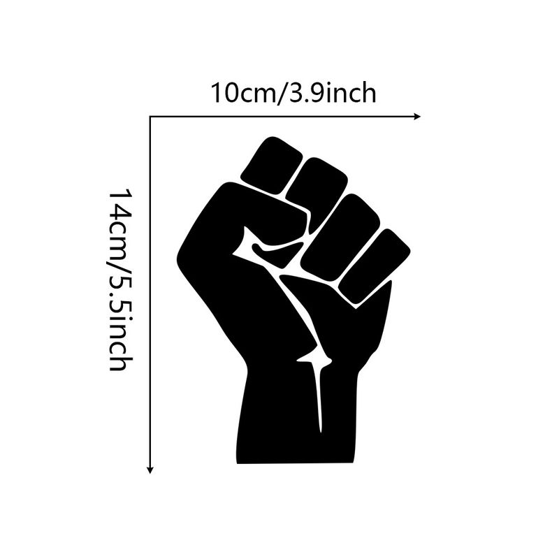 Clenched fist inspirational vinyl car decoration sticker home glass window wall notebook pvc sticker_autovado.com