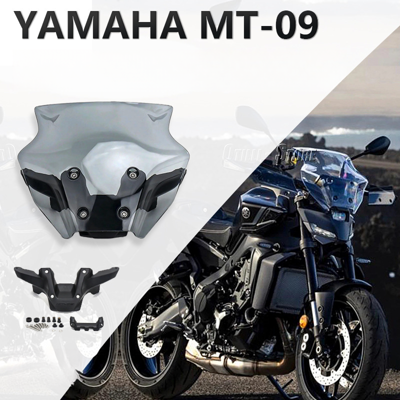 Applicable To Yamaha MT-09 2024- Motorcycle Modification Accessories Windshield Protection_autovado.com