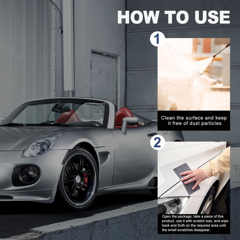 Rayhong 6pcs/set Car Scratch Cloth, Car Paint Repair Paint Scratches Water Stains Car Wax Grinding Clean Scratches Maintenance_autovado.com
