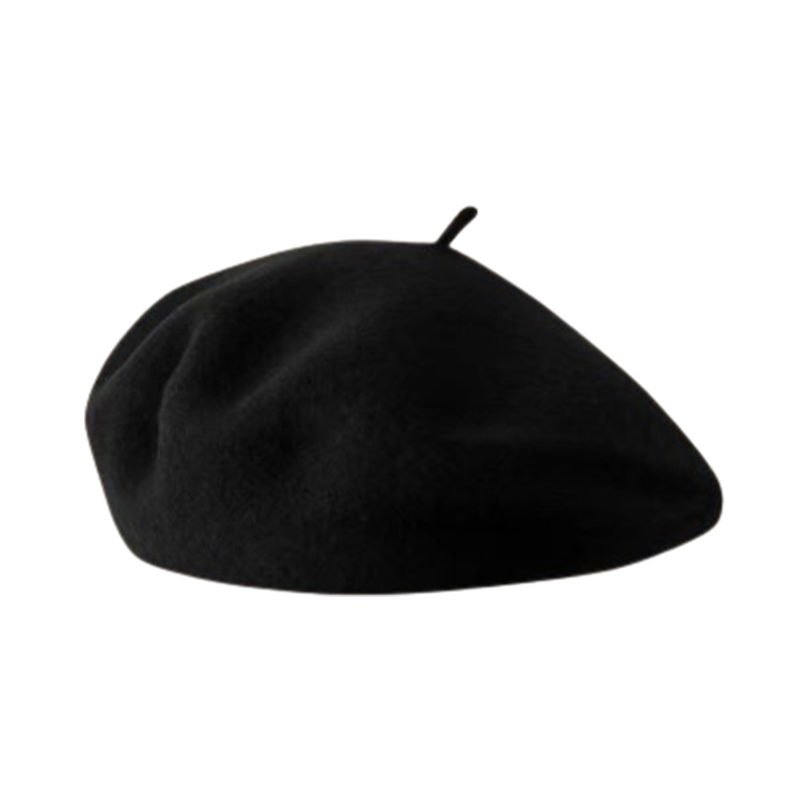 Hot Sale Stylish Chic Solid For Work And Party Winter Wool Hat Beret Hats Daily_autovado.com