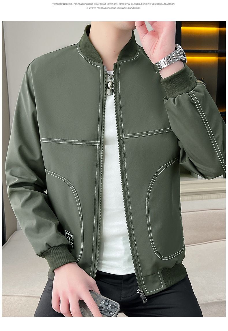 Men's jackets for spring and autumn, new Korean casual plus size, youth men's jackets, baseball jackets, men's tops, trendy_autovado.com