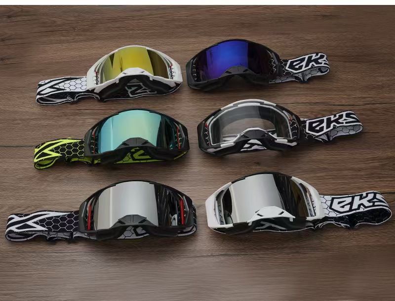 Motorcycle Goggles For Off-Road Riding – Windproof & Anti-Dust Sports Sunglasses With Interchangeable Lenses_autovado.com