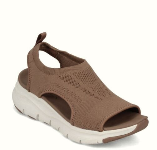 Women's fashion large size flying woven wedge casual sandals fish mouth breathable summer sports sandals_autovado.com
