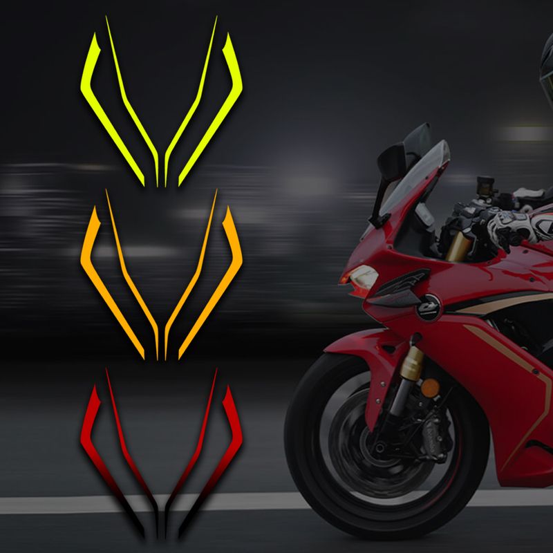 Suitable For New Qianjiang Sai 600 Front Headboard Decal Waterproof Gradient Decoration Motorcycle Modification Sticker_autovado.com