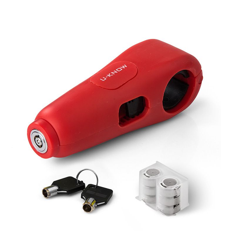 Anti-Theft Front Electric Bike Motorcycle Bicycle Handlebar Alarm Handbrake Brake Lock_autovado.com