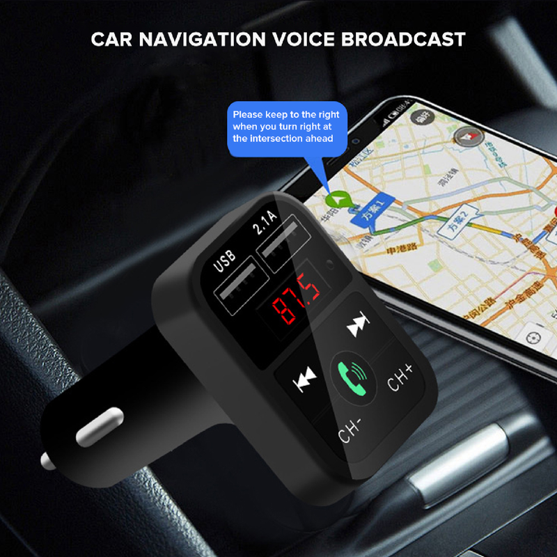 Car MP3 Player Multi-function Good Sound Effect Wireless Deep Bass Hi-Fi Sound FM Transmitter for Truck_autovado.com