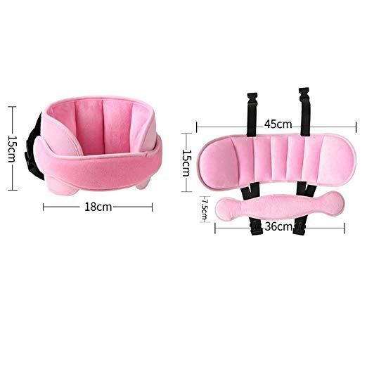 Baby head fixing belt child car seat head rest headrest head sleep aid with protective pad_autovado.com