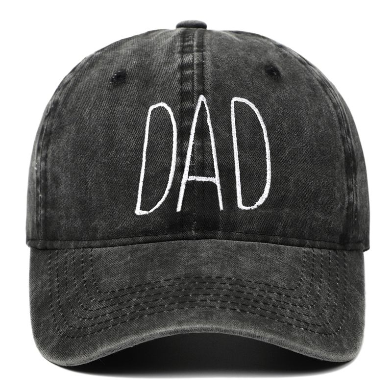 Unisex Washed cotton DAD MOM embroidered baseball cap vintage do old cap fashion couple Hip hop hat_autovado.com