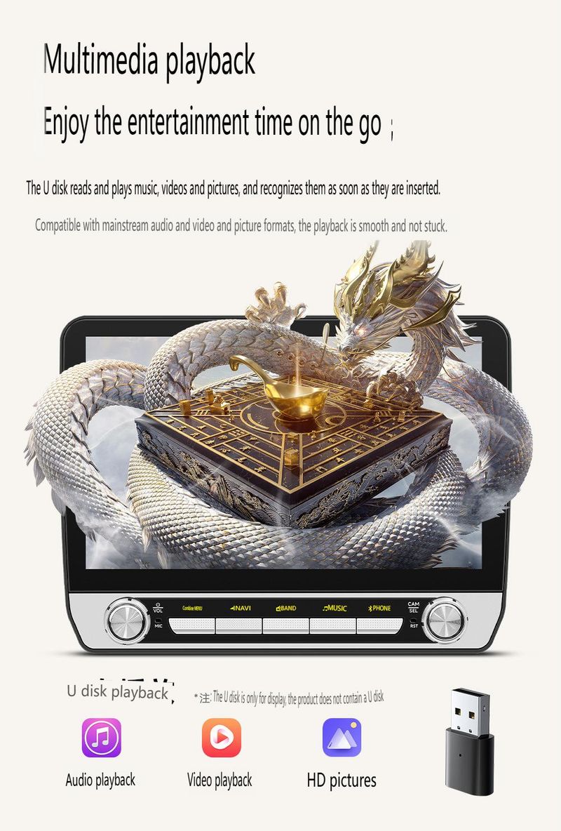 10.1" Universal Android Car Stereo With HD Backup Camera - 4G Octa-Core Touchscreen GPS Navigation System, Wireless CarPlay/Android Auto, Bluetooth 5_autovado.com