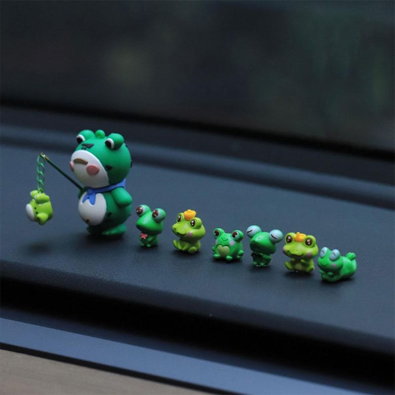 Car Interior Accessories, Small Frogs, Mounted Central Control De, Computer Display Screen Figurine, Cute Car_autovado.com