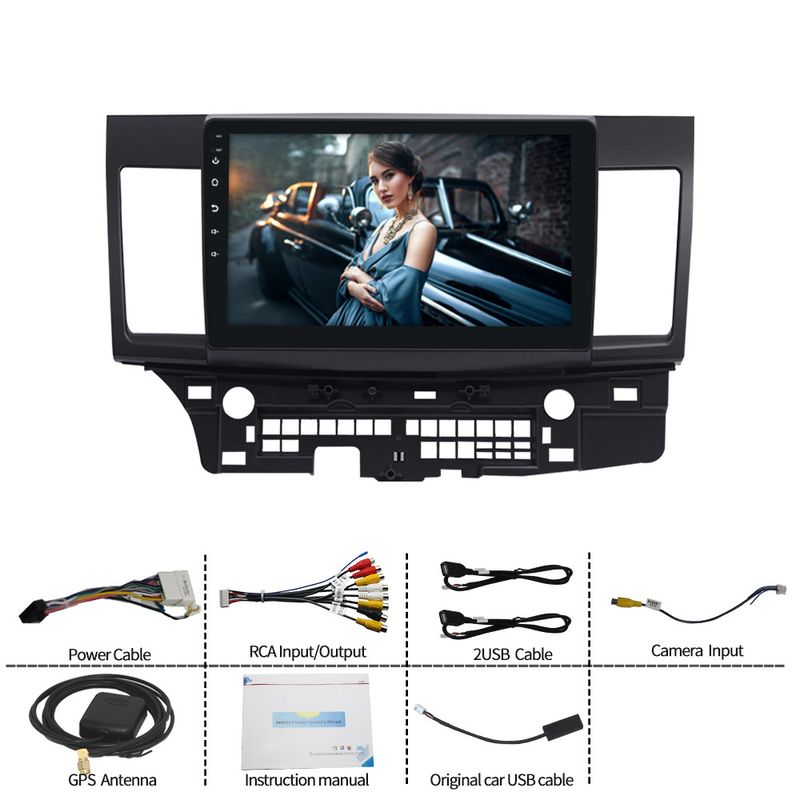 Suitable for Mitsubishi Lancer Lancer Fengdisi navigation all in one GPS large screen Android system _autovado.com