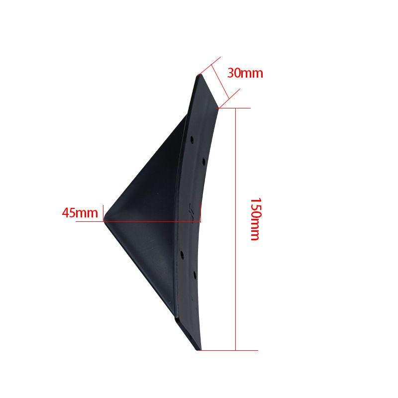 Universal Car Triangle Carbon Fiber Pattern Chassis Lip Small Surround Rear Spoiler Decorative Piece_autovado.com