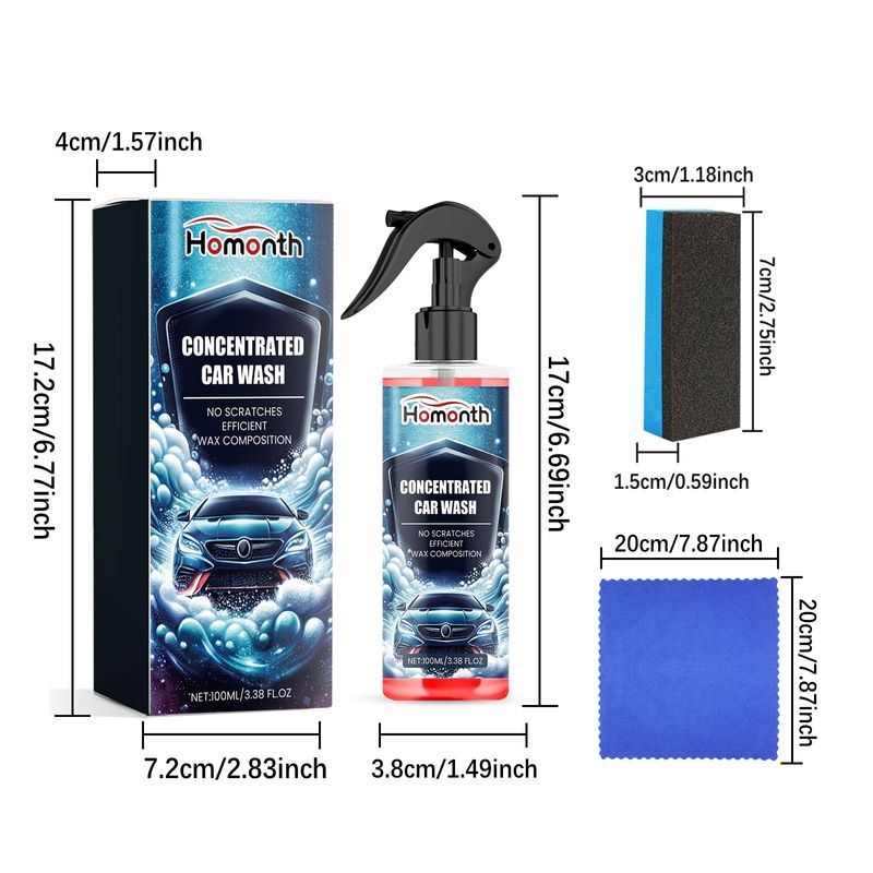 Homonth Concentrated Car Wash, Car Exterior Renovation Cleaning Decontamination Care And Maintenance Cleaning Agent_autovado.com