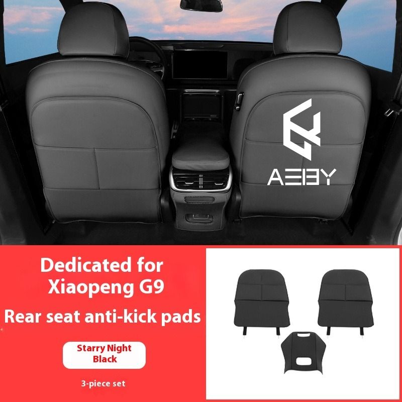 AEBY Car Anti-Kick Mats In The Rear Seats For XPENG G9 2022-2025 Dirt-Resistant And Wear-Resistant Modified Interior_autovado.com