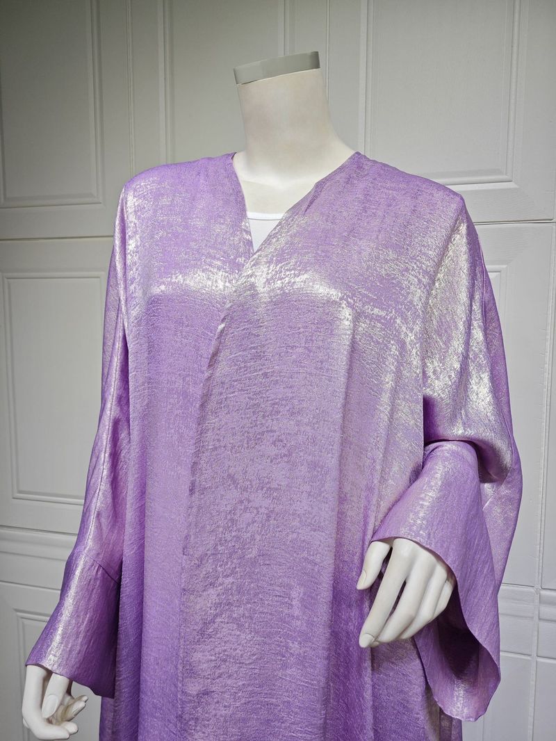 Women's Clothing Arab Dubai modern Muslim fashion gold stamped robe abaya outerwear cardigan robe_autovado.com