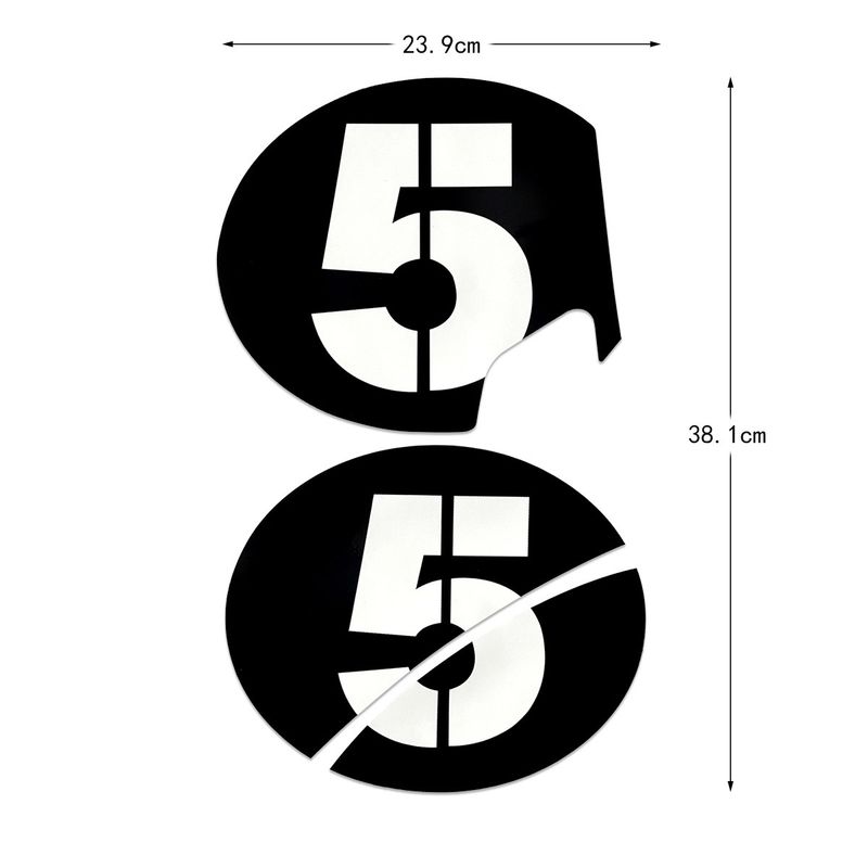 Suitable for Vespa Vespa car body modification GTS300 GTV no. 6 waterproof decals_autovado.com