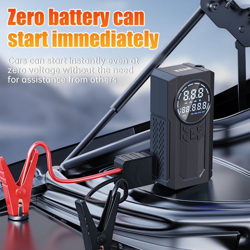 10800mAh 4 In 1 Car Jump Power Bank Pump Tire Air Compressor 12V Emergency Jumper Starter_autovado.com