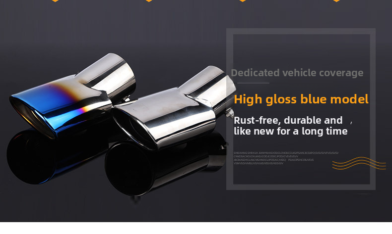 Cross-Border Hot Sale Suitable For CRV Range Rover IX35 Car-Specific Tail Muffler Car Exhaust Pipe Silencer Tailpipe_autovado.com