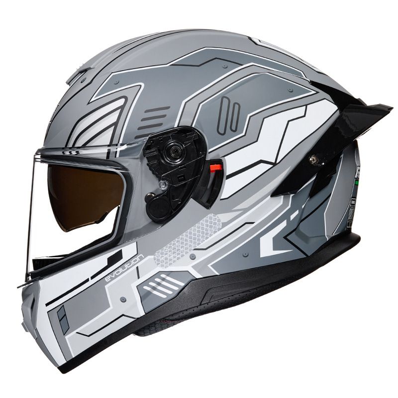 DOT Certified Motorcycle Helmet With Dual Visor & Bluetooth – Full Face ABS Helmet For Men & Women – UV Protection & Aerodynamic Design_autovado.com