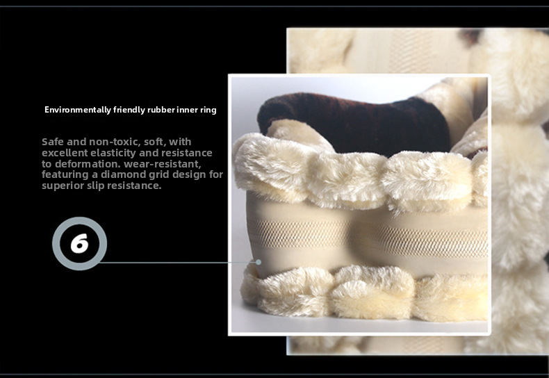 New Car Short Plush Winter Non-Slip Warm Universal Steering Wheel Cover_autovado.com