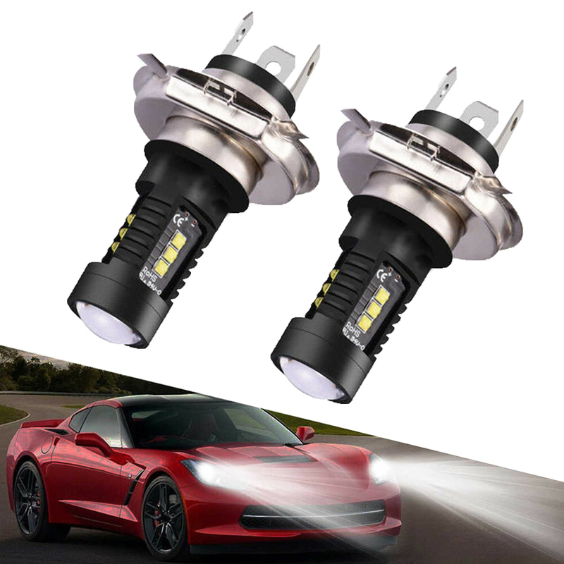 Yuanmheng 2Pcs H4 9003 60W 6000K Car Vehicle LED Headlight High Low Beam Fog Lamp Bulb_autovado.com