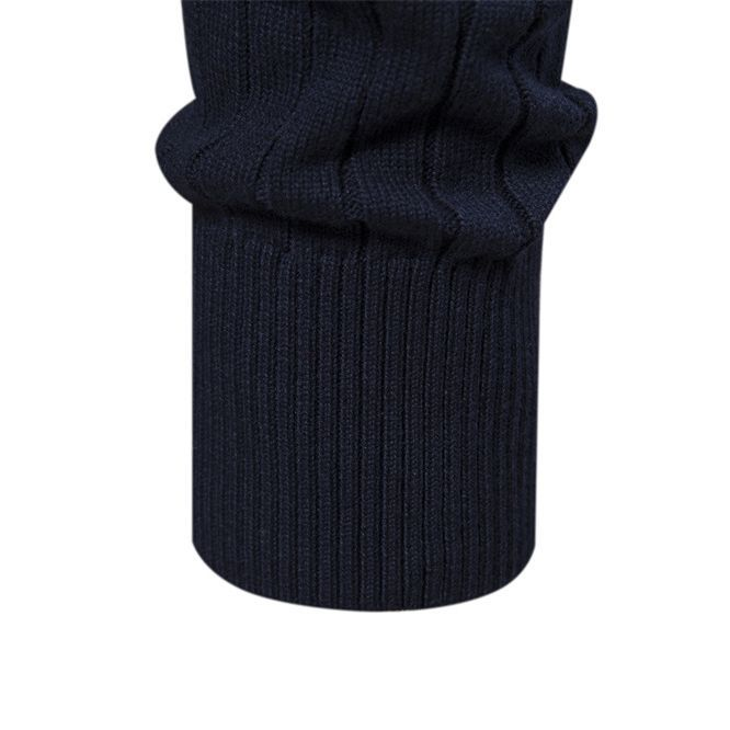 Man's clothing Stand collar men's sweater half zip solid color sweater quality men's wear_autovado.com