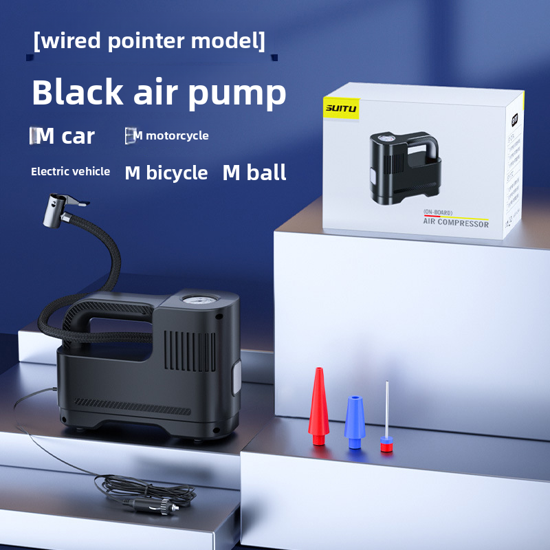 Portable Multifunctional Tire Car Pump Inflator Machine Air Tube_autovado.com