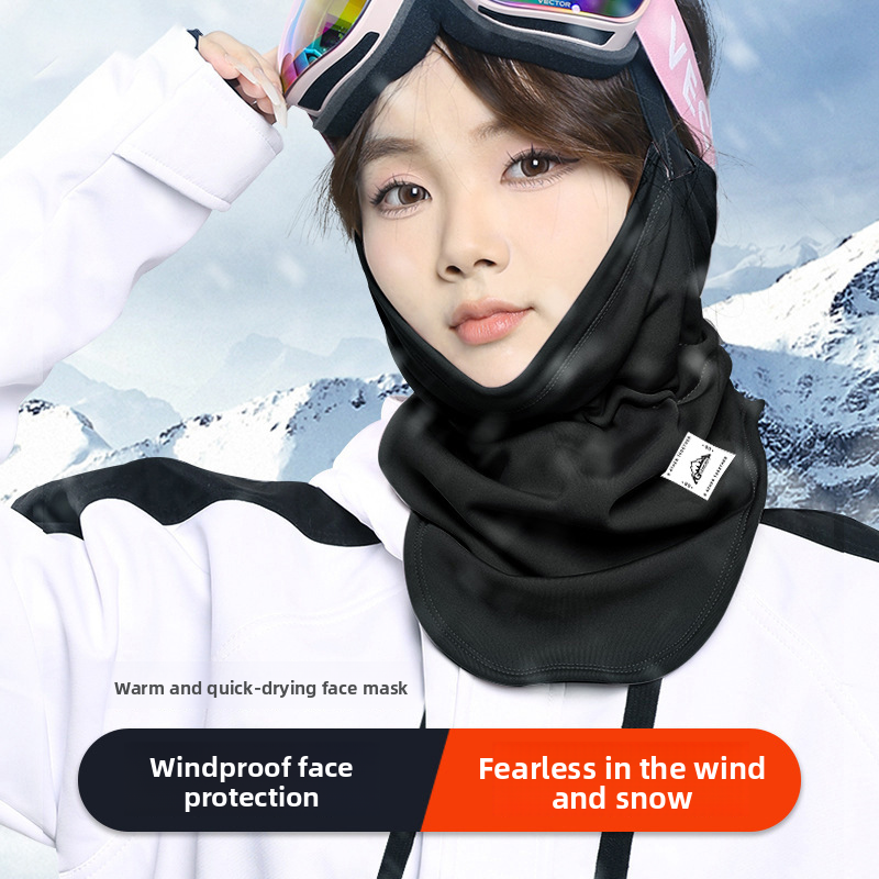 Winter Ski Mask Windproof Snowproof Warm Neck Protection Breathable Quick-dry Cycling Cold-proof Korean Style V-shaped_autovado.com