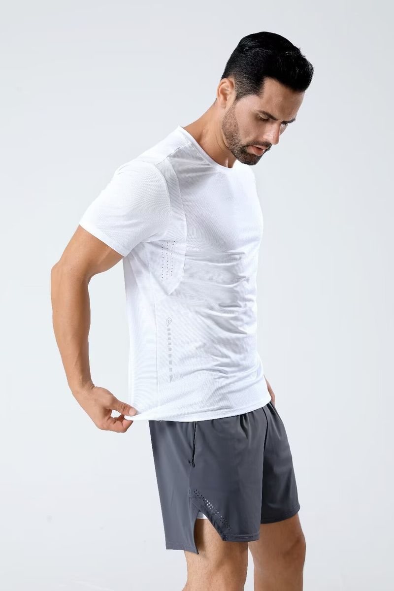 Men's Clothing Sports T-Shirt Quick-Drying Short-Sleeved Running Fitness Training Clothes Elastic Breathable Ice-Feel Cycling Clothes_autovado.com