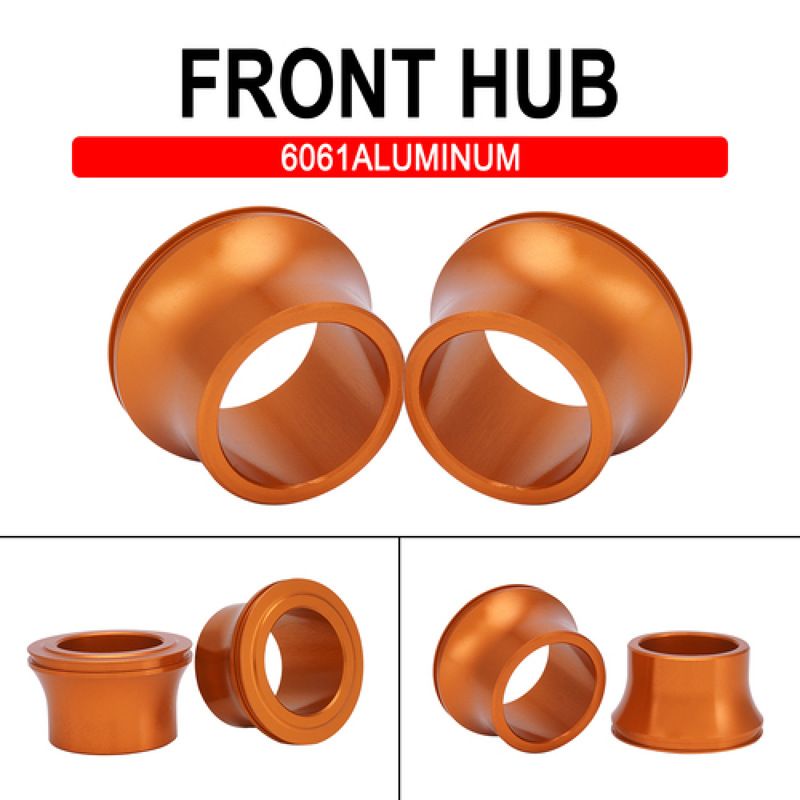J-20 Front Hub Spacer For Electric Dirt Bike Modification - Universal Fit 4x6x2mm (Orange, Blue, Gold, Black)_autovado.com