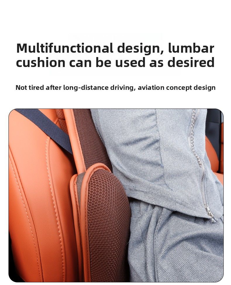 Comfortable Non-slip Universal Car Cover Ventilation Ice Silk Four Seasons Breathable Seat Cushion Waist Support_autovado.com