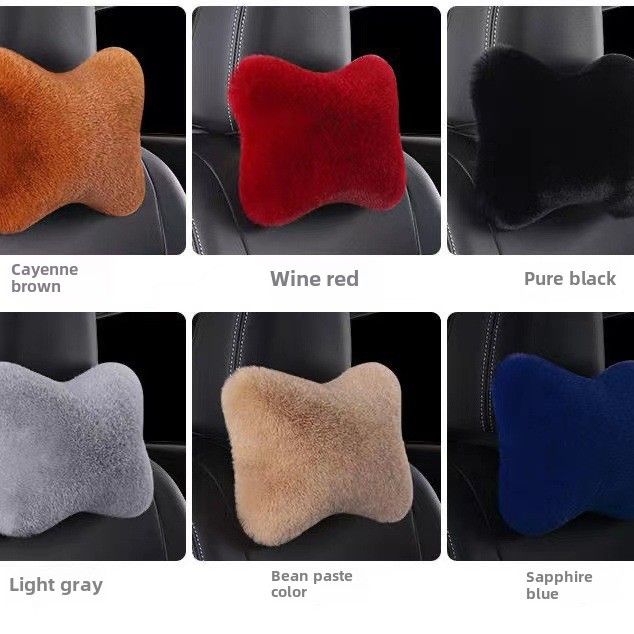 Wholesale car plush headrest waist support a pair of car neck pillow car waist support waist support rabbit plush car waist support_autovado.com