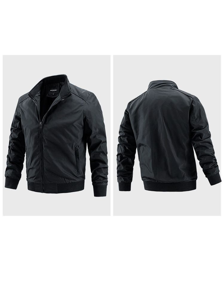 Men's Clothing Thin Jacket Spring and Autumn Coat Men's Large Size Casual Windbreaker Style_autovado.com