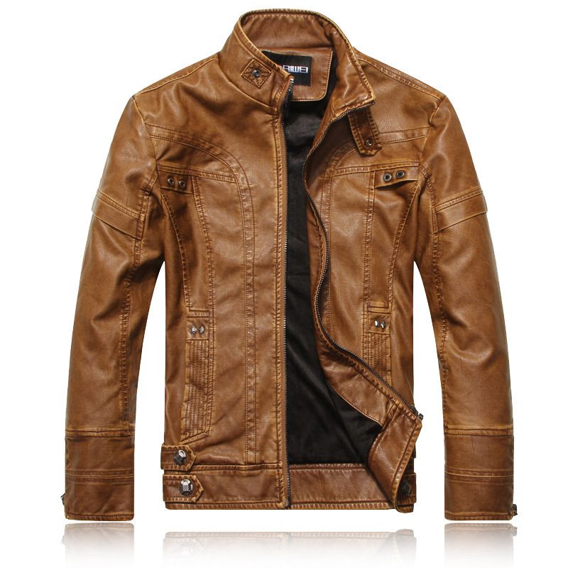 Men's Clothing men's motorcycle PU leather jacket leather jacket men's coat manufacturer leather jacket 8805_autovado.com