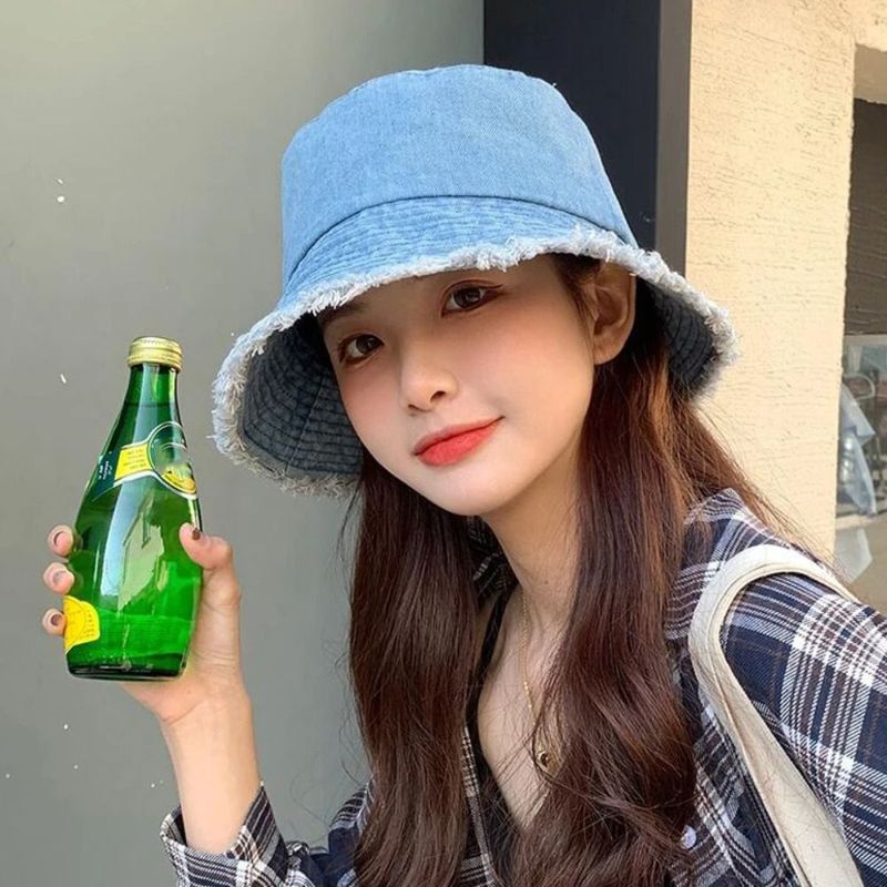 Hot Sale Cotton Bob Panama Summer Y2K Style Jeans Foldable Fishing Sun Travel Outdoor Bucket Hat Men Women_autovado.com